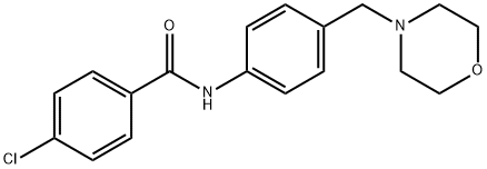 4-chloro-N-[4-(morpholin-4-ylmethyl)phenyl]benzamide Structure