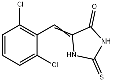 5-(2,6-dichlorobenzylidene)-2-thioxo-4-imidazolidinone Structure