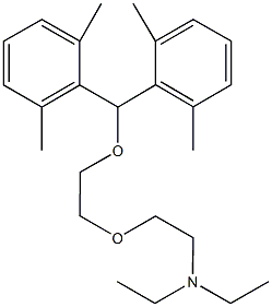 N-(2-{2-[bis(2,6-dimethylphenyl)methoxy]ethoxy}ethyl)-N,N-diethylamine 구조식 이미지