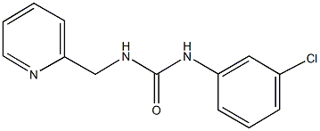 N-(3-chlorophenyl)-N'-(2-pyridinylmethyl)urea 구조식 이미지