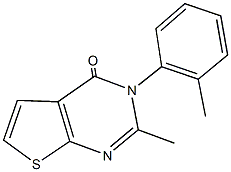 2-methyl-3-(2-methylphenyl)thieno[2,3-d]pyrimidin-4(3H)-one Structure