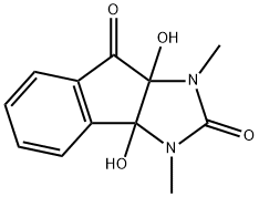 3a,8a-dihydroxy-1,3-dimethyl-1,3,3a,8a-tetrahydroindeno[1,2-d]imidazole-2,8-dione 구조식 이미지
