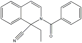 2-benzoyl-1-ethyl-1,2-dihydro-1-isoquinolinecarbonitrile Structure