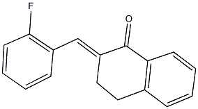 2-(2-fluorobenzylidene)-3,4-dihydro-1(2H)-naphthalenone Structure