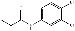 N-(4-bromo-3-chlorophenyl)propanamide 구조식 이미지