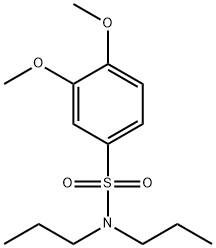 3,4-dimethoxy-N,N-dipropylbenzenesulfonamide Structure