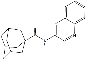 N-(3-quinolinyl)-1-adamantanecarboxamide Structure