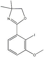 2-(2-iodo-3-methoxyphenyl)-4,4-dimethyl-4,5-dihydro-1,3-oxazole 구조식 이미지