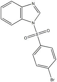 1-[(4-bromophenyl)sulfonyl]-1H-benzimidazole 구조식 이미지