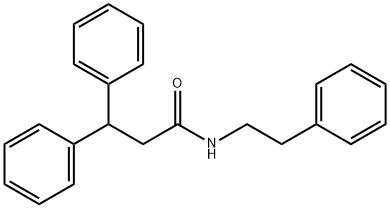 3,3-diphenyl-N-(2-phenylethyl)propanamide Structure