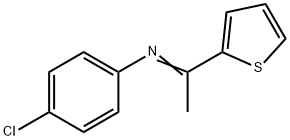 N-(4-chlorophenyl)-N-(1-thien-2-ylethylidene)amine Structure