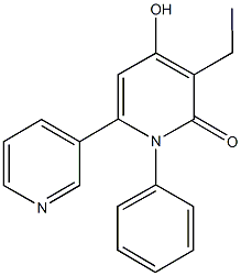 3-ethyl-1-phenyl-4-hydroxy-2(1H)-3',6-bipyridin-2-one 구조식 이미지