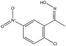 1-{2-chloro-5-nitrophenyl}ethanone oxime Structure