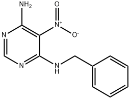 4-amino-6-(benzylamino)-5-nitropyrimidine Structure