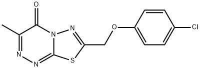 7-[(4-chlorophenoxy)methyl]-3-methyl-4H-[1,3,4]thiadiazolo[2,3-c][1,2,4]triazin-4-one 구조식 이미지