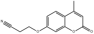 3-[(4-methyl-2-oxo-2H-chromen-7-yl)oxy]propanenitrile 구조식 이미지