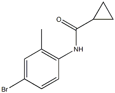 N-(4-bromo-2-methylphenyl)cyclopropanecarboxamide 구조식 이미지