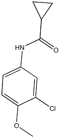 N-(3-chloro-4-methoxyphenyl)cyclopropanecarboxamide Structure