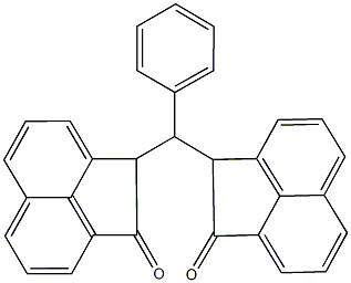 2-[(2-oxo-1,2-dihydro-1-acenaphthylenyl)(phenyl)methyl]-1(2H)-acenaphthylenone 구조식 이미지