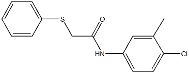 N-(4-chloro-3-methylphenyl)-2-(phenylsulfanyl)acetamide 구조식 이미지