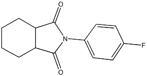 2-(4-fluorophenyl)hexahydro-1H-isoindole-1,3(2H)-dione Structure