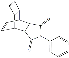 4-phenyl-4-azatetracyclo[5.4.2.0~2,6~.0~8,11~]trideca-9,12-diene-3,5-dione Structure