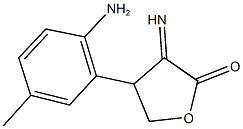 4-(2-amino-5-methylphenyl)-3-iminodihydro-2(3H)-furanone 구조식 이미지