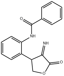 N-[2-(4-imino-5-oxotetrahydro-3-furanyl)phenyl]benzamide Structure