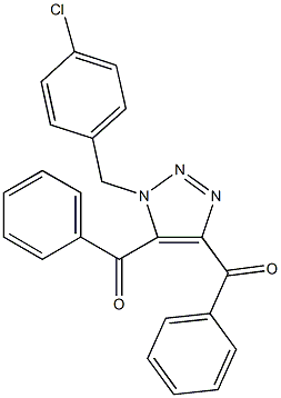 [5-benzoyl-1-(4-chlorobenzyl)-1H-1,2,3-triazol-4-yl](phenyl)methanone Structure