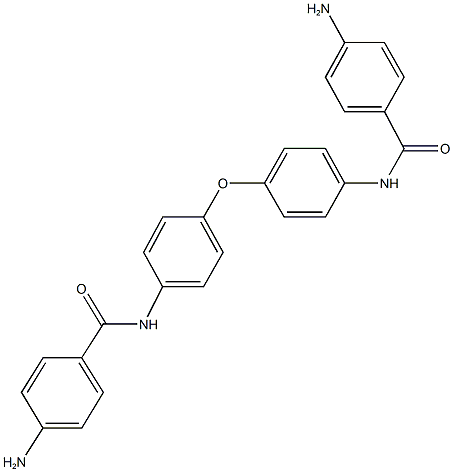 4-amino-N-(4-{4-[(4-aminobenzoyl)amino]phenoxy}phenyl)benzamide 구조식 이미지