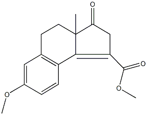 methyl 7-methoxy-3a-methyl-3-oxo-3,3a,4,5-tetrahydro-2H-cyclopenta[a]naphthalene-1-carboxylate Structure