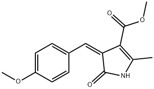 methyl 4-(4-methoxybenzylidene)-2-methyl-5-oxo-4,5-dihydro-1H-pyrrole-3-carboxylate Structure