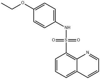N-(4-ethoxyphenyl)-8-quinolinesulfonamide Structure