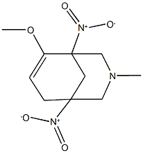 1,5-bisnitro-6-methoxy-3-methyl-3-azabicyclo[3.3.1]non-6-ene Structure