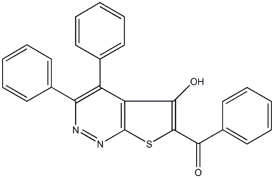 (5-hydroxy-3,4-diphenylthieno[2,3-c]pyridazin-6-yl)(phenyl)methanone Structure