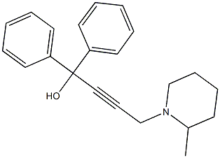 4-(2-methyl-1-piperidinyl)-1,1-diphenyl-2-butyn-1-ol 구조식 이미지