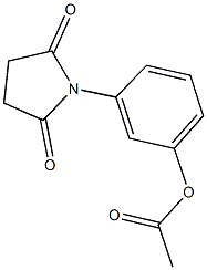 3-(2,5-dioxo-1-pyrrolidinyl)phenyl acetate Structure