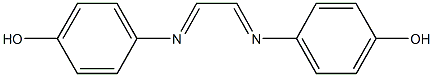 4-({2-[(4-hydroxyphenyl)imino]ethylidene}amino)phenol Structure