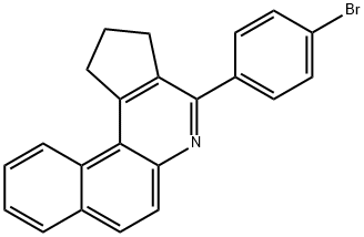 4-(4-bromophenyl)-2,3-dihydro-1H-benzo[f]cyclopenta[c]quinoline 구조식 이미지