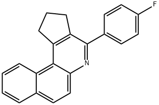 4-(4-fluorophenyl)-2,3-dihydro-1H-benzo[f]cyclopenta[c]quinoline Structure