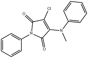 3-chloro-4-(methylanilino)-1-phenyl-1H-pyrrole-2,5-dione 구조식 이미지