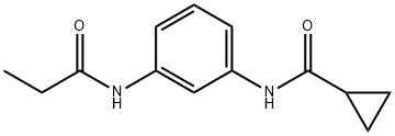 N-[3-(propionylamino)phenyl]cyclopropanecarboxamide 구조식 이미지