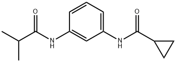 N-[3-(isobutyrylamino)phenyl]cyclopropanecarboxamide 구조식 이미지