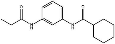 N-[3-(propionylamino)phenyl]cyclohexanecarboxamide Structure