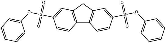 diphenyl 9H-fluorene-2,7-disulfonate 구조식 이미지