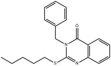 3-benzyl-2-(pentylsulfanyl)-4(3H)-quinazolinone Structure