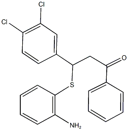 3-[(2-aminophenyl)sulfanyl]-3-(3,4-dichlorophenyl)-1-phenyl-1-propanone Structure