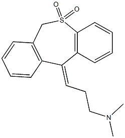 N-[3-(5,5-dioxidodibenzo[b,e]thiepin-11(6H)-ylidene)propyl]-N,N-dimethylamine 구조식 이미지