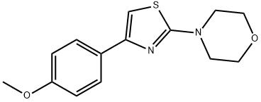 methyl 4-[2-(4-morpholinyl)-1,3-thiazol-4-yl]phenyl ether 구조식 이미지