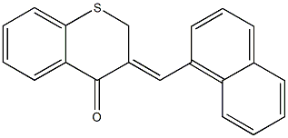 3-(1-naphthylmethylene)-2,3-dihydro-4H-thiochromen-4-one 구조식 이미지